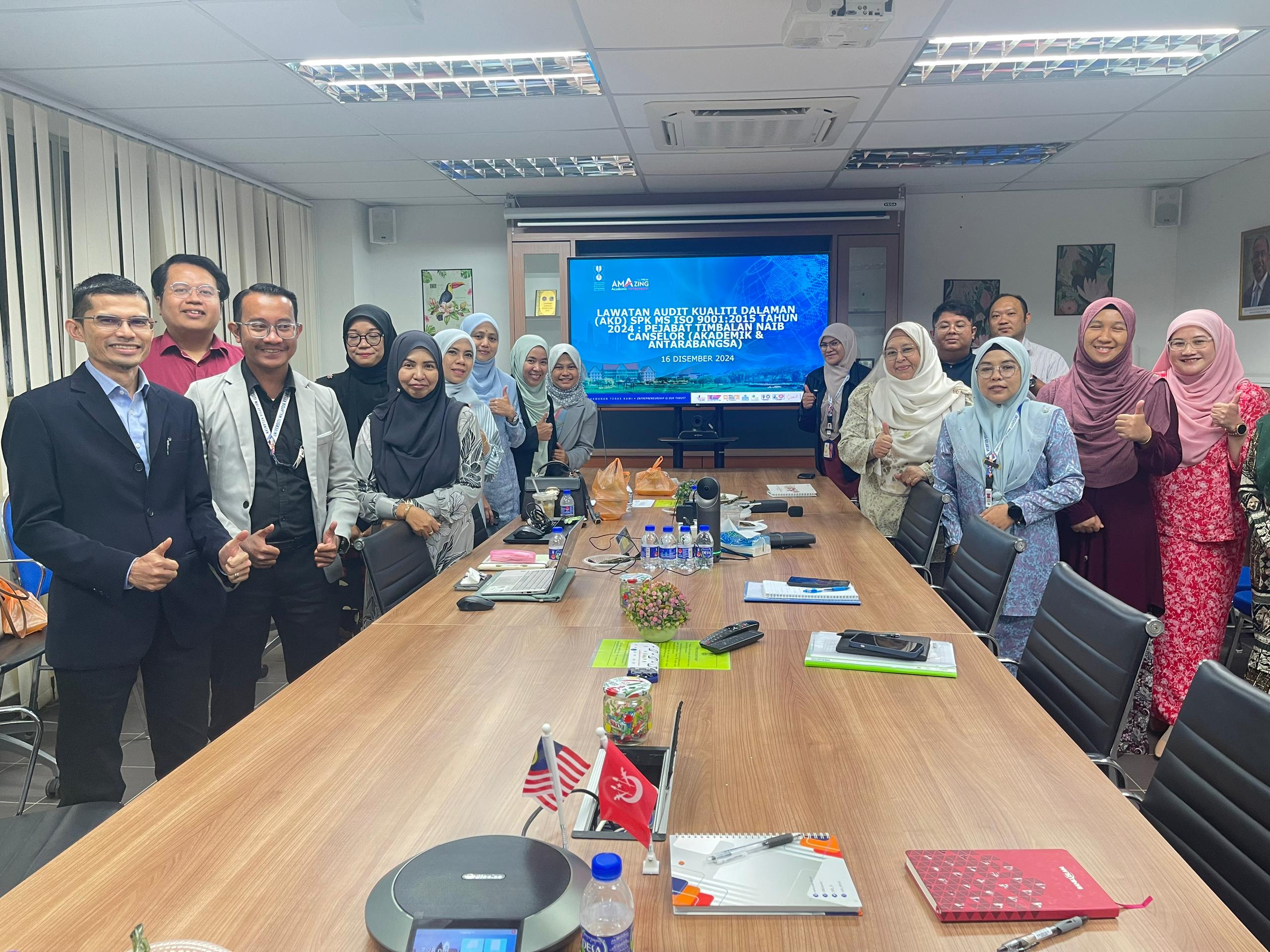 LAWATAN AUDIT KUALITI DALAMAN (AKD) SPK MS ISO 9001:2015 TAHUN 2024 - PEJABAT TIMBALAN NAIB CANSELOR (AKADEMIK & ANTARABANGSA)- BSP, PPA, PKPA DAN UMKI